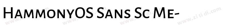 HammonyOS Sans Sc Me字体转换